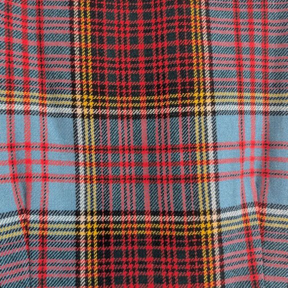 Vintage 90s Royatex Plaid Vest Pure New Wool Great Britain Academia Size 34 - Picture 5 of 6